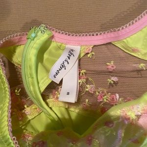 For love and lemons skirt fun be in green with pink
